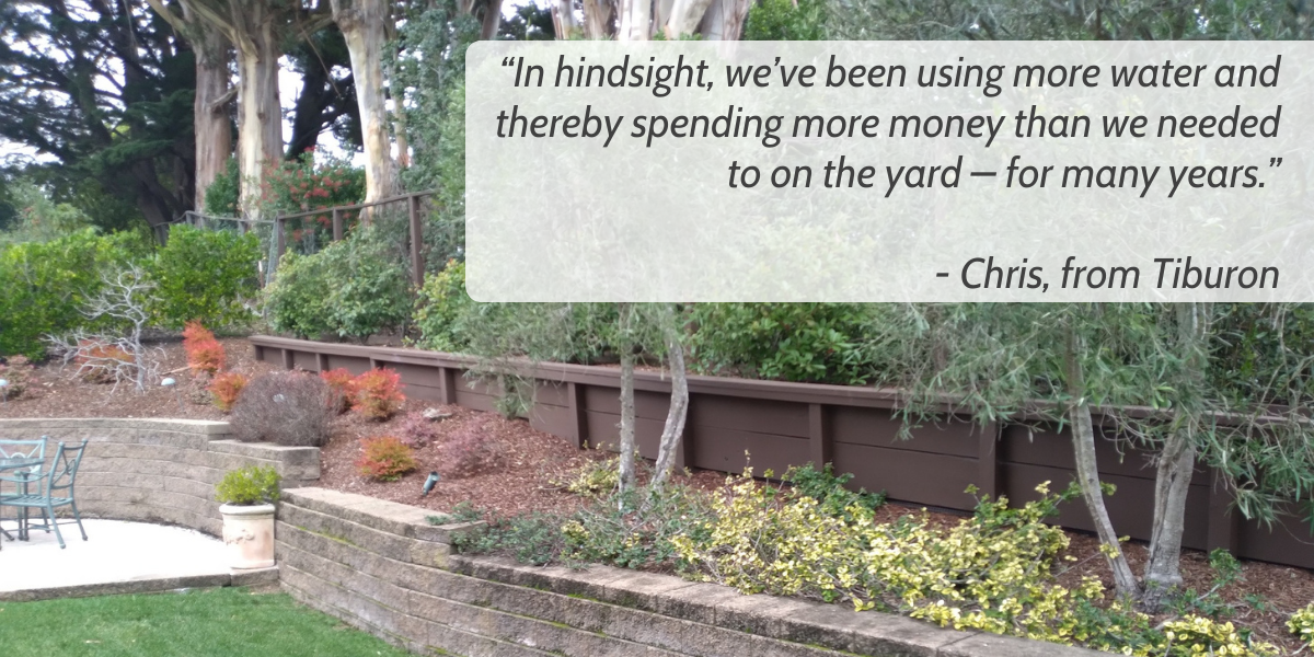 Chris’ Story: Research & DIY work cuts water use, costs